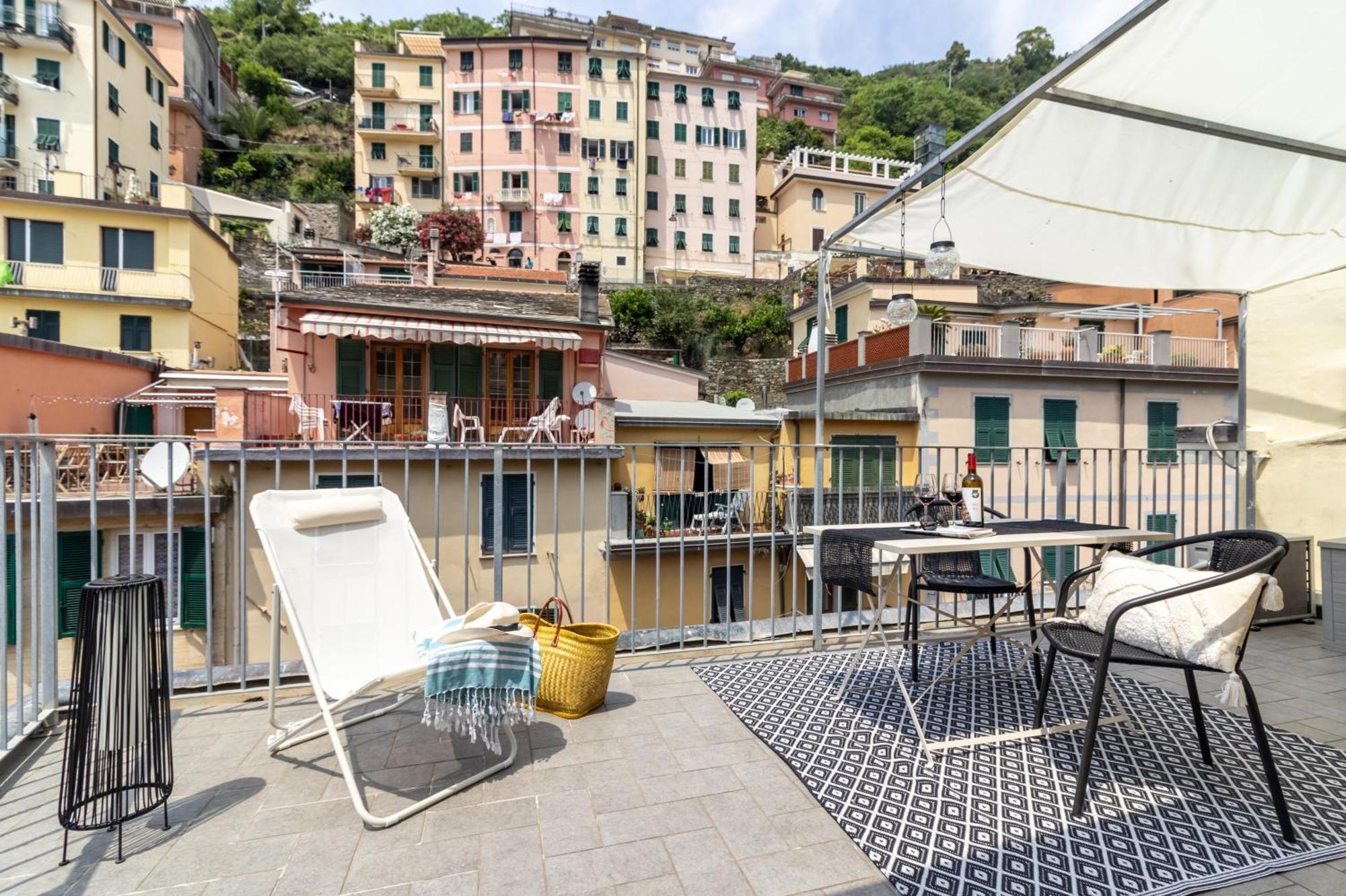 Wanderjohn Penthouse 5Terreparco Apartman Riomaggiore Kültér fotó